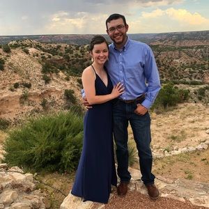 Navy blue bridesmaid dress!